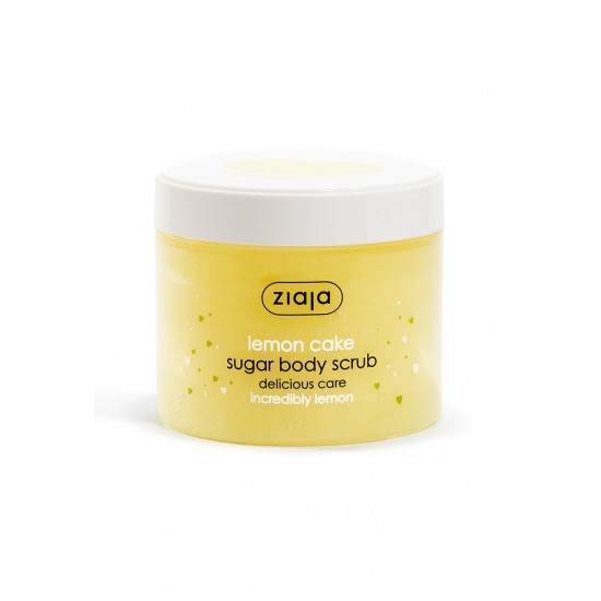 delicious skin care - ziaja - cosmetics - Lemon cake Sugar body scrub 300ml  COSMETICS